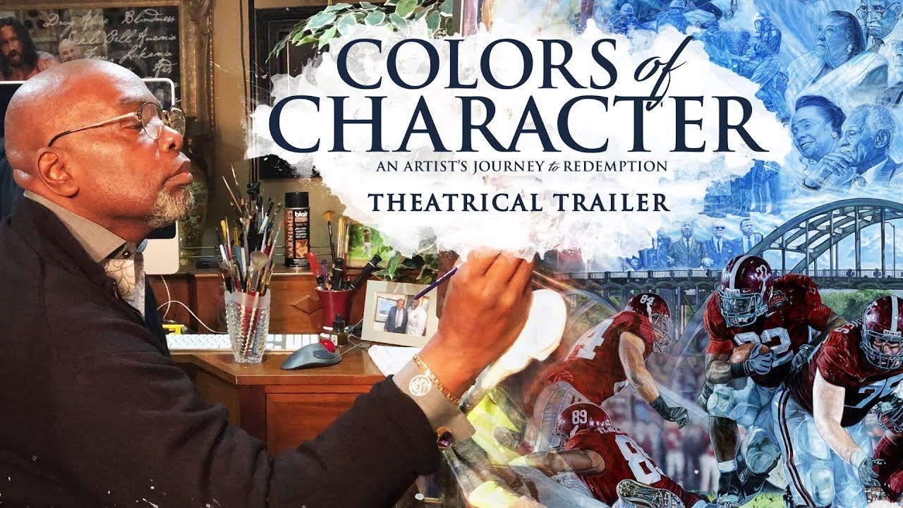 Colors of Character theatrical trailer artwork featuring Steve Skipper and his paintings
