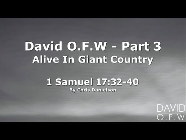 David O.F.W : Part 3 - Alive in Giant Country