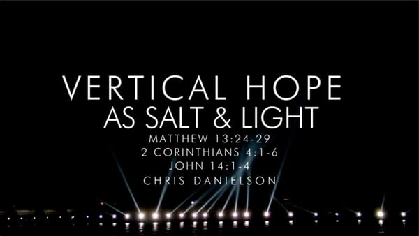 Salt and Light: Part 4 - Vertical Hope